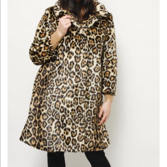 Emerson Fry Vegan Leopard Coat - Picture 5 of 5